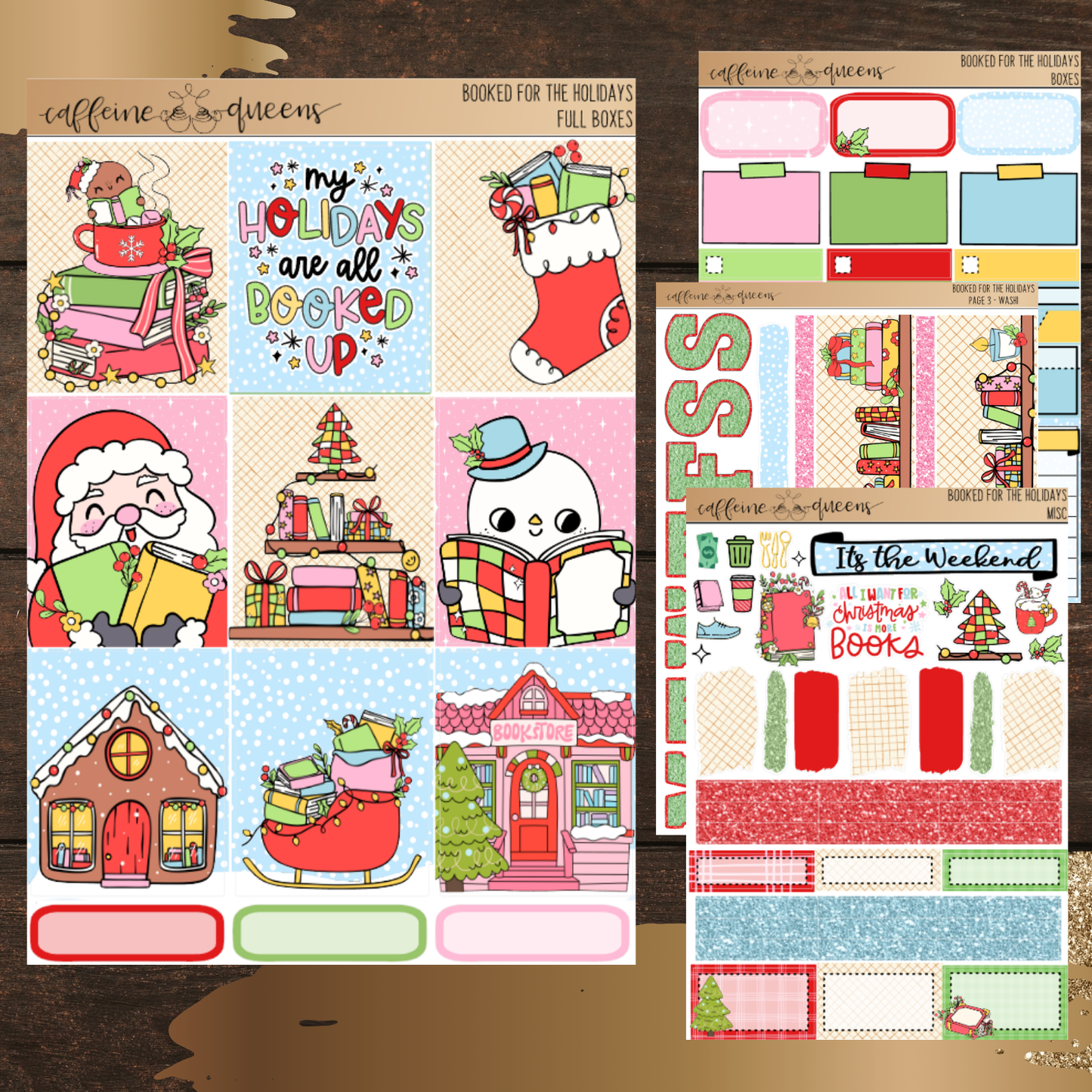 Booked for the Holidays | Vertical