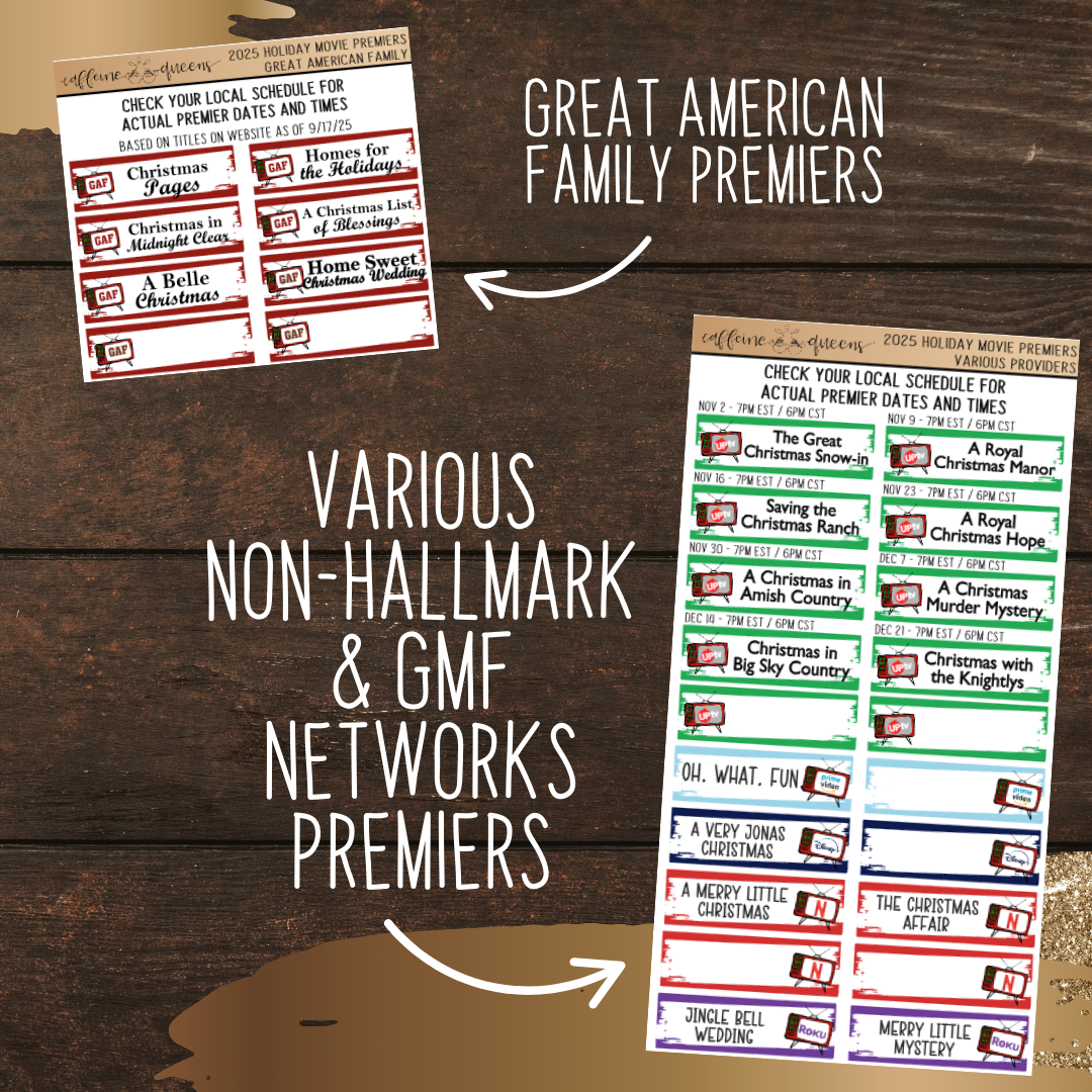 2025 Christmas Movie Premier Stickers
