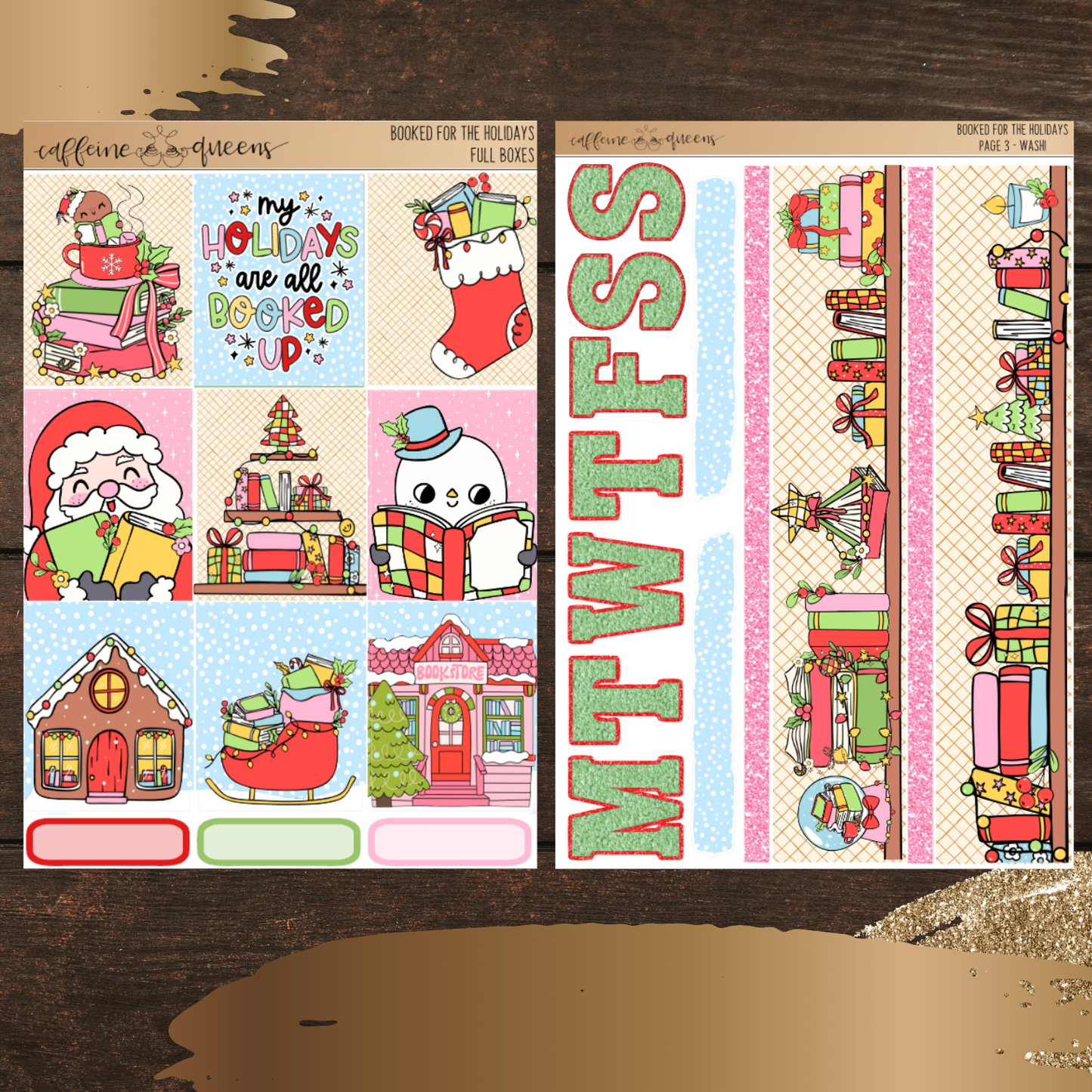 Booked for the Holidays | Vertical