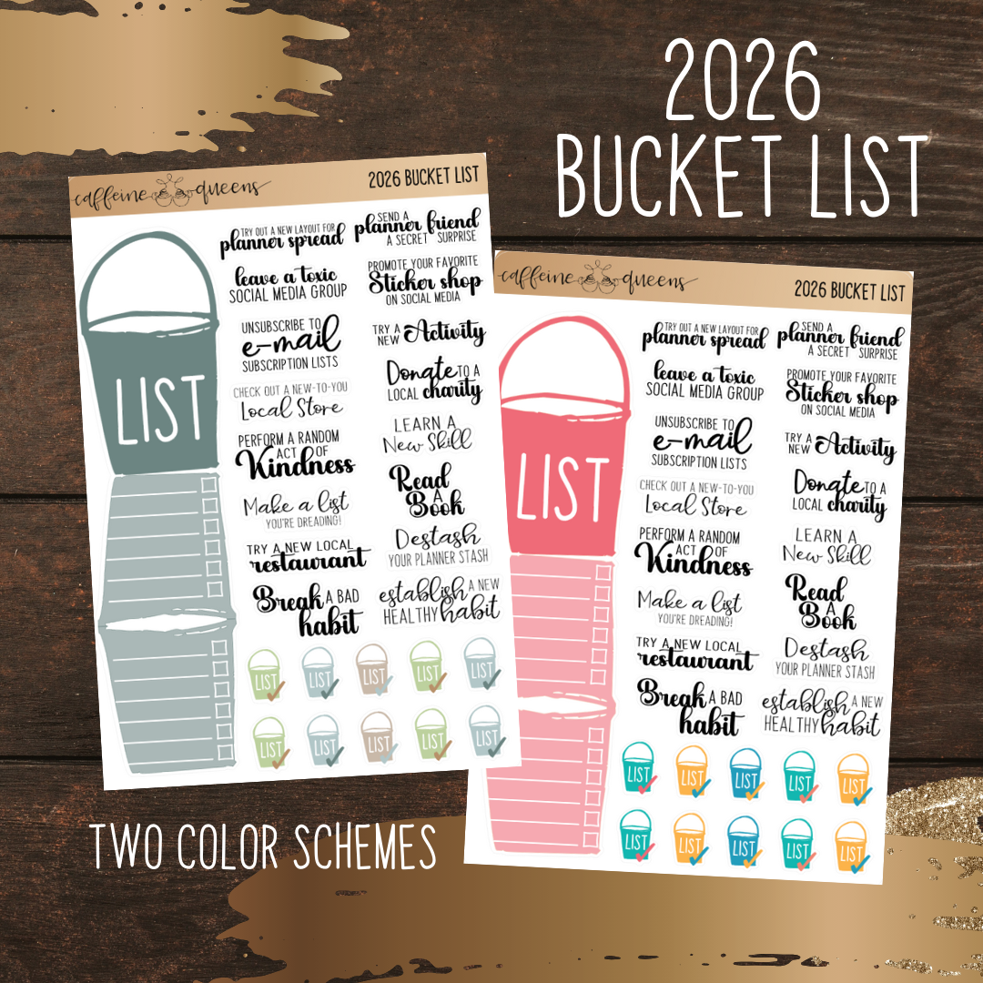 2026 Bucket List | Fold over