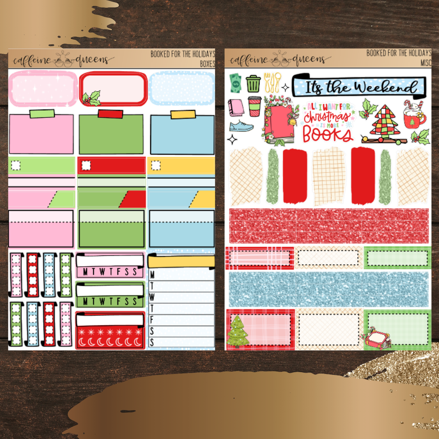 Booked for the Holidays | Vertical