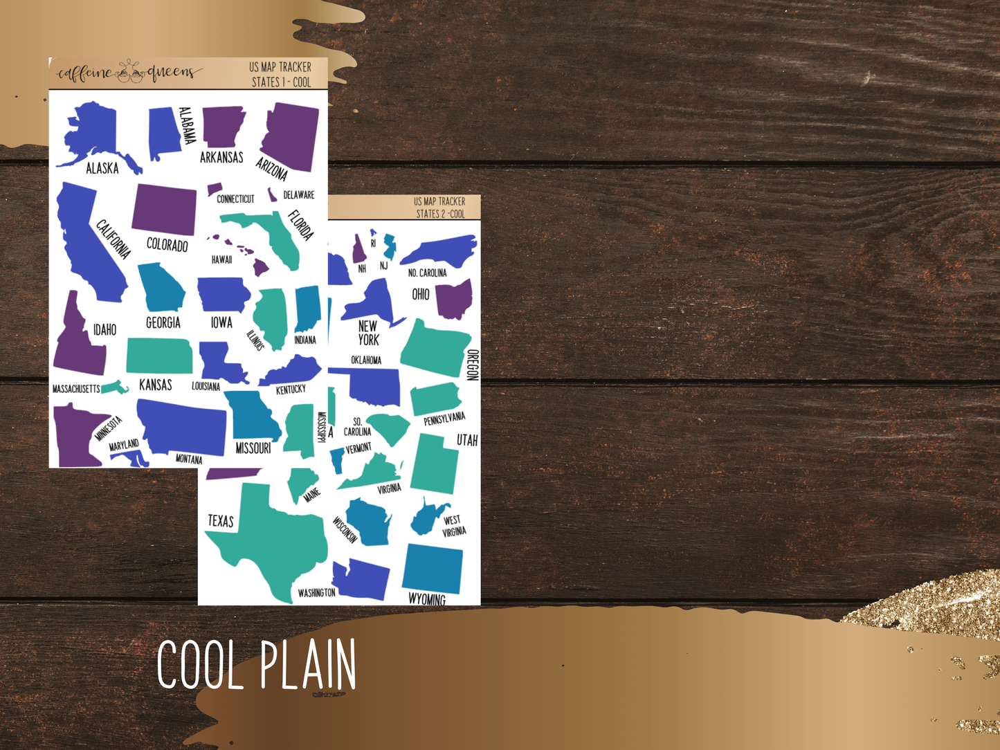 USA States Tracker Map | Notes Planner Stickers
