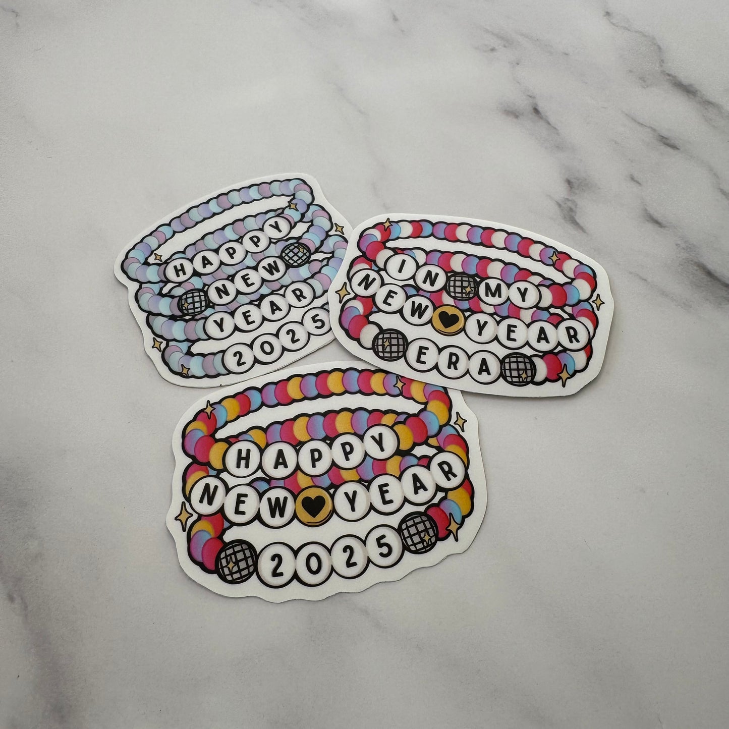 NYE 2025 Bracelet | Waterproof Vinyl Decal