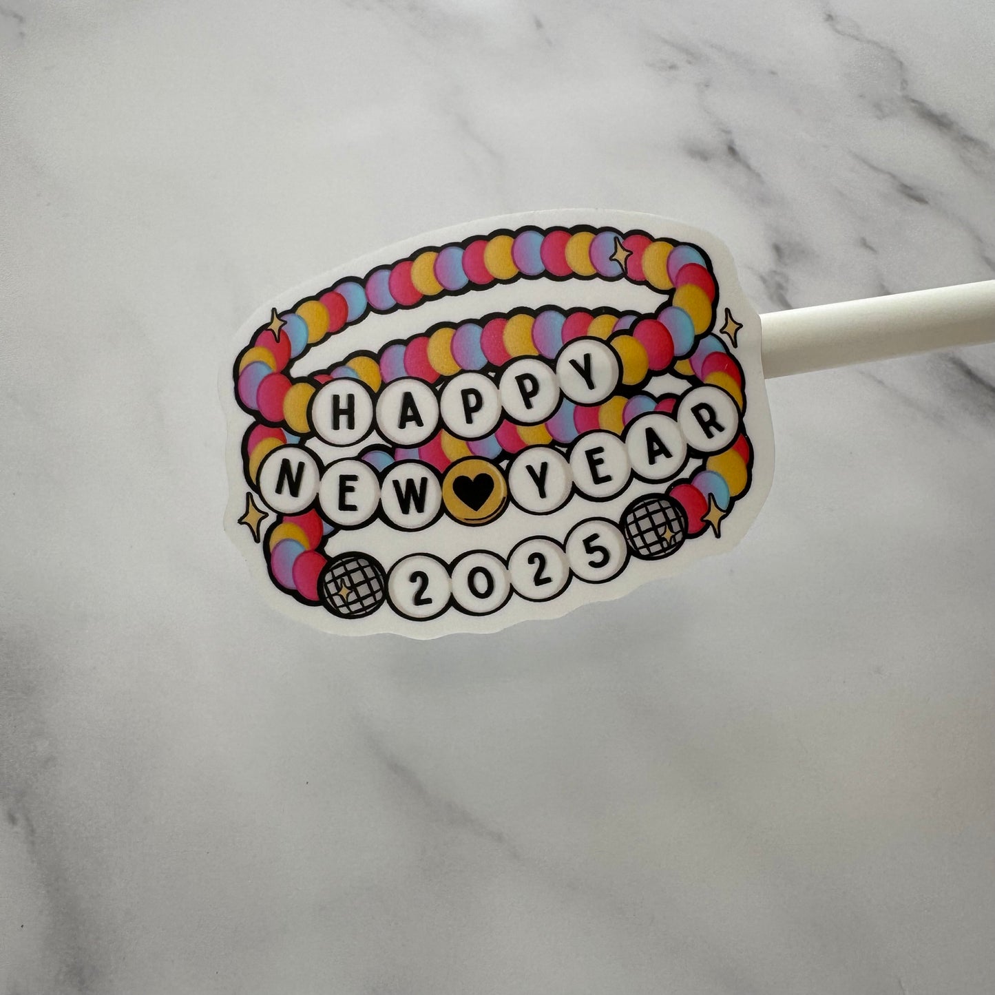 NYE 2025 Bracelet | Waterproof Vinyl Decal