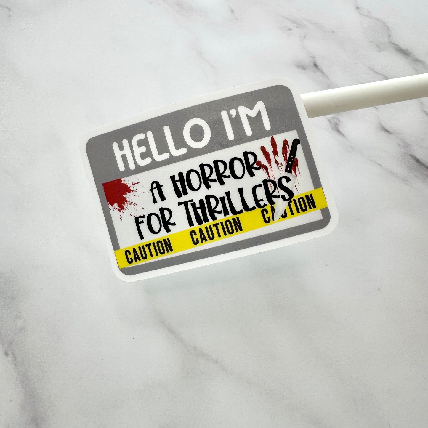 Hello I'm HORROR Reader | Vinyl Decal