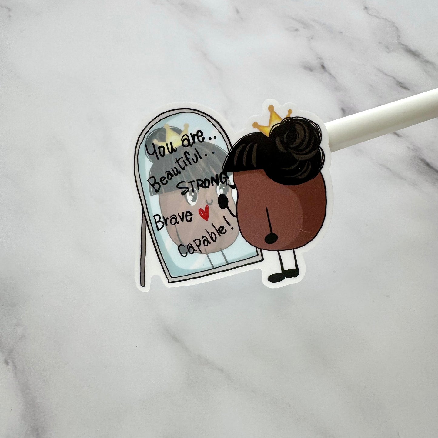 Queenie Affirms Herself | Waterproof Vinyl Decal