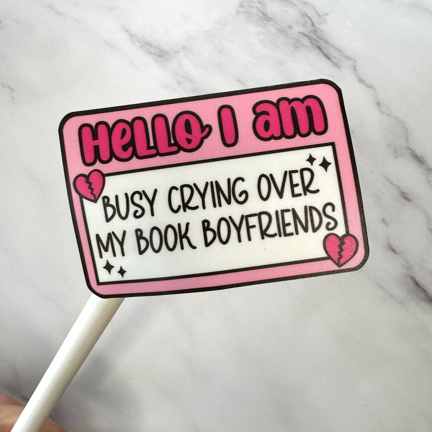 Hello I'm CRYING Reader | Vinyl Decal