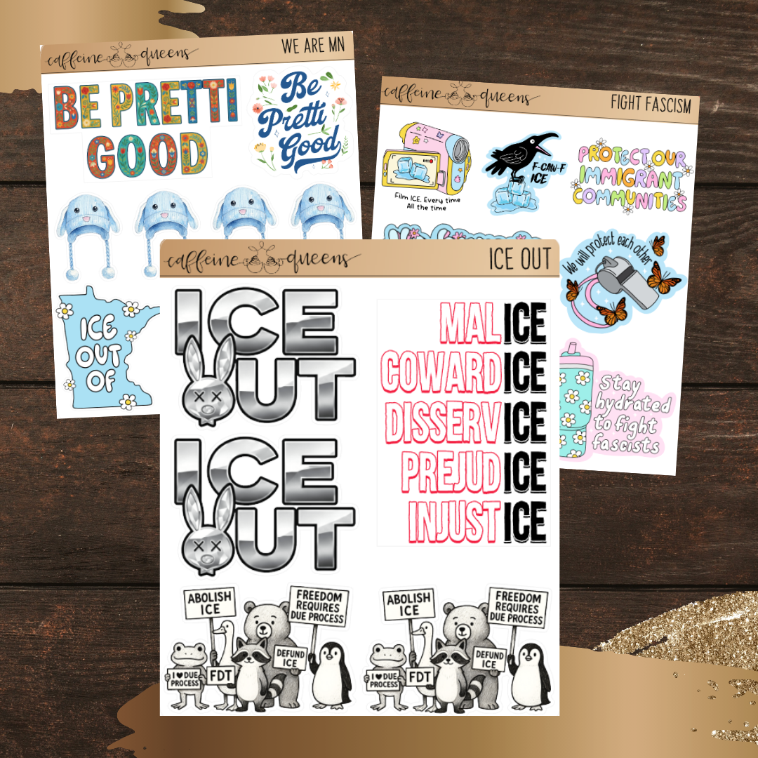 2026 Protests | Charity Quarter Sheets