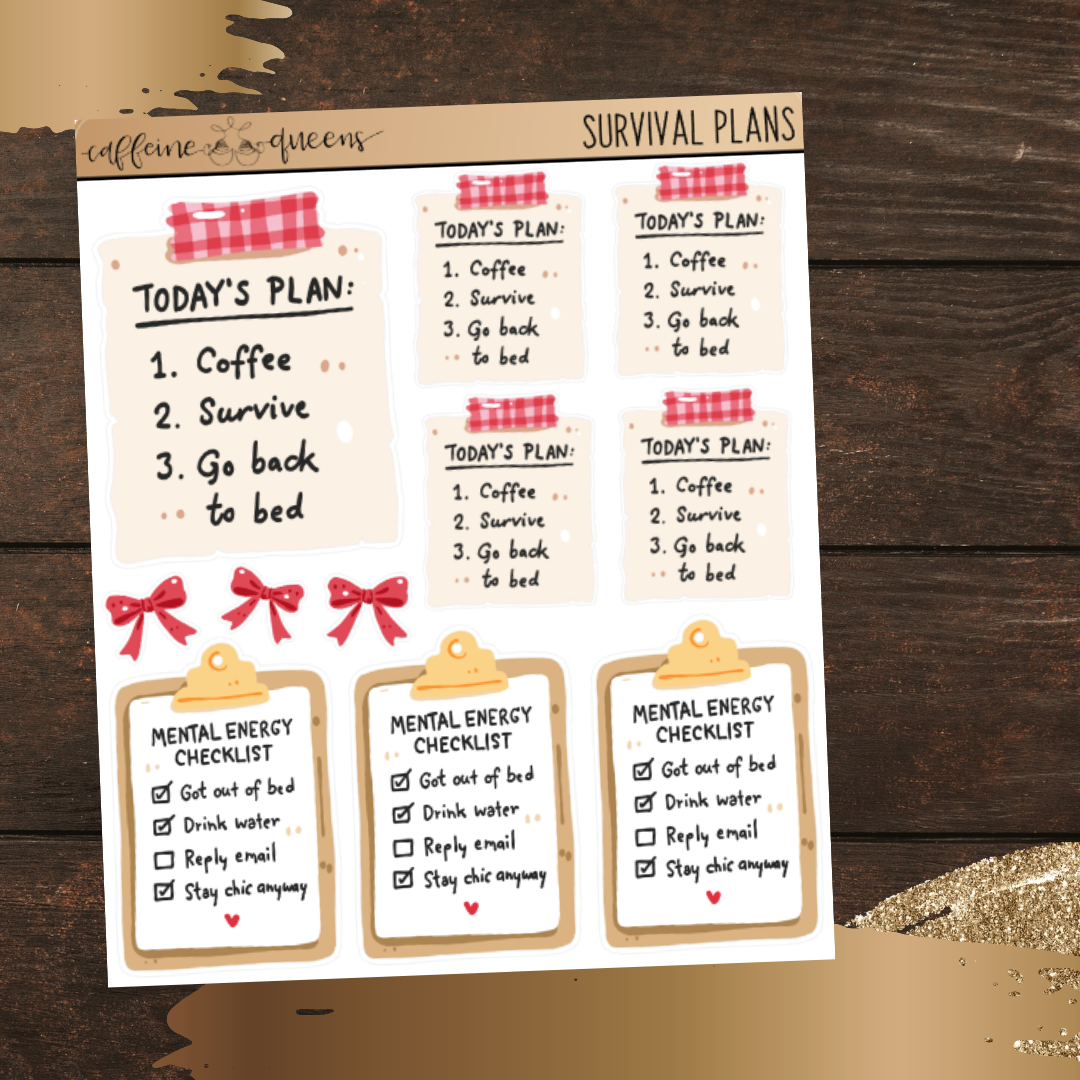 Survival Plans | Quarter Sheet