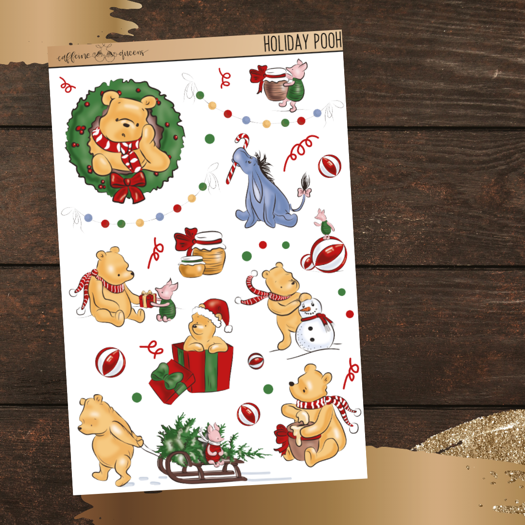 Holiday Pooh | Journal Deco