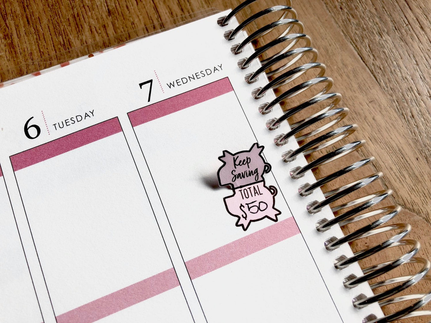 Piggy Bank Fold-Over Savings Tracker