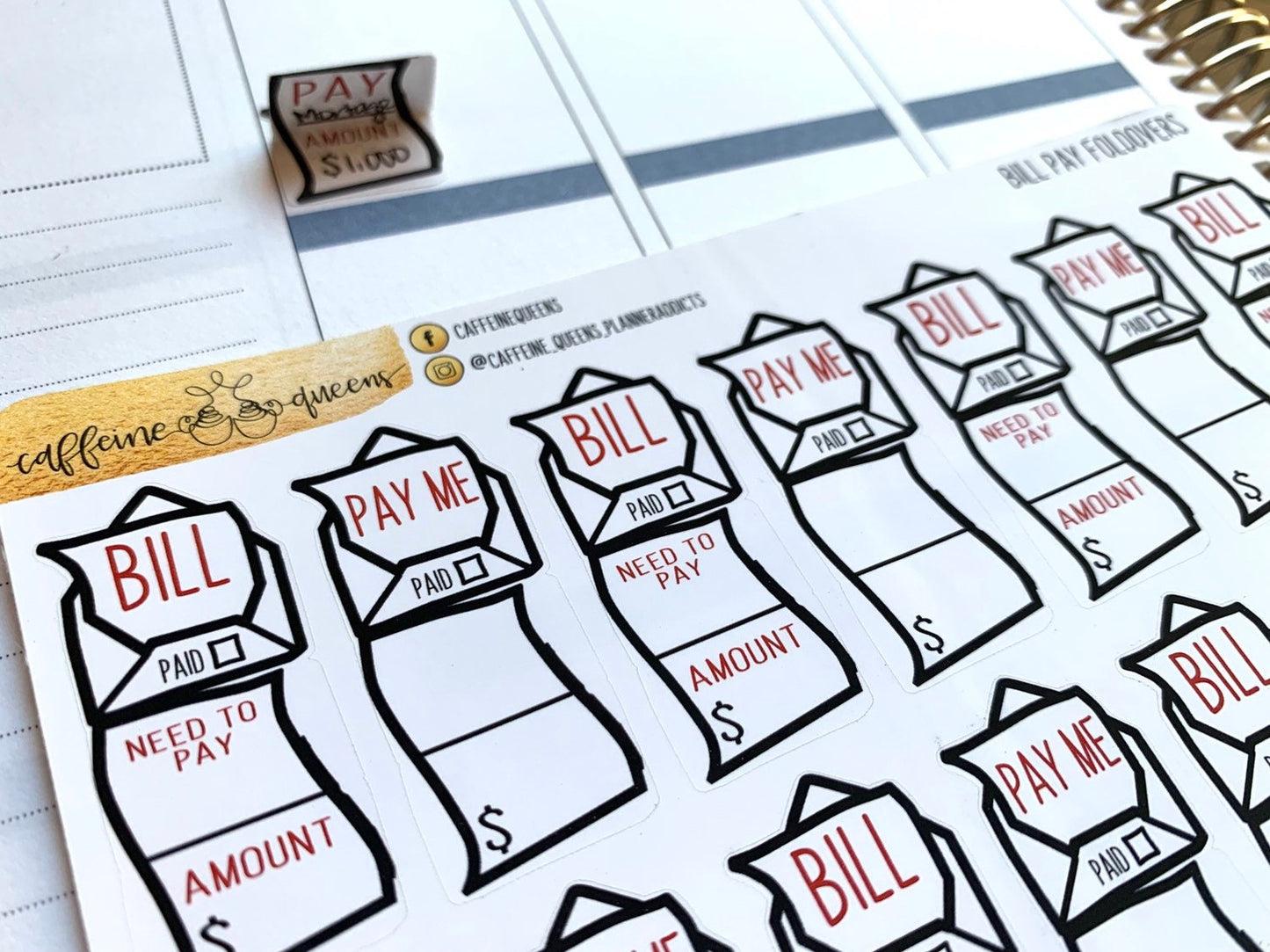 Bill Due | Fold Over