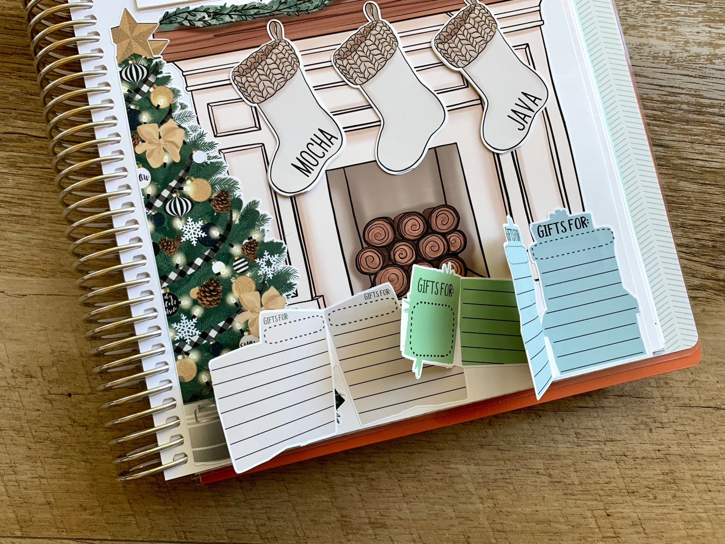 Christmas Gift Planning Fold Over Notes page Kit V2