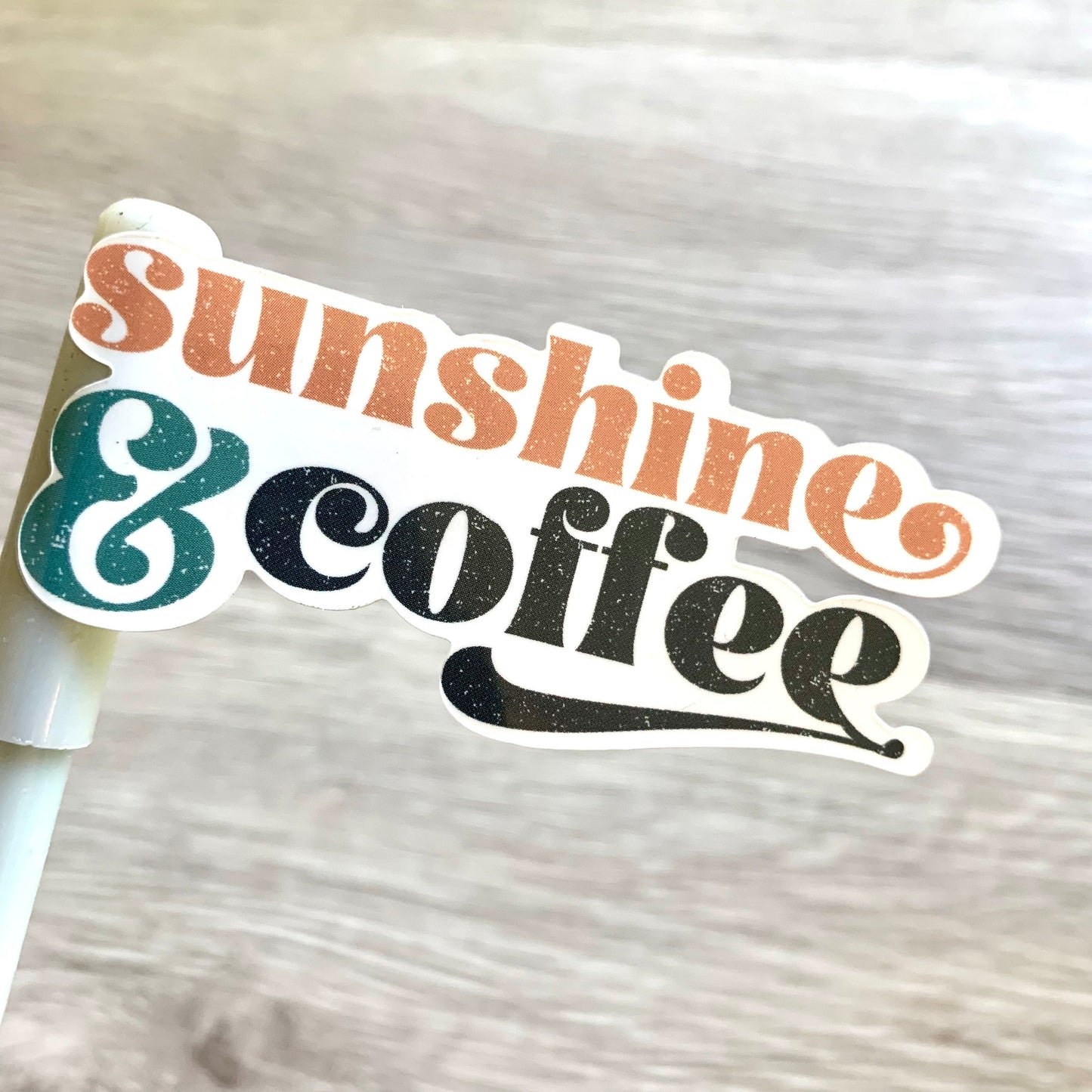 Sunshine & Coffee Vinyl Decal