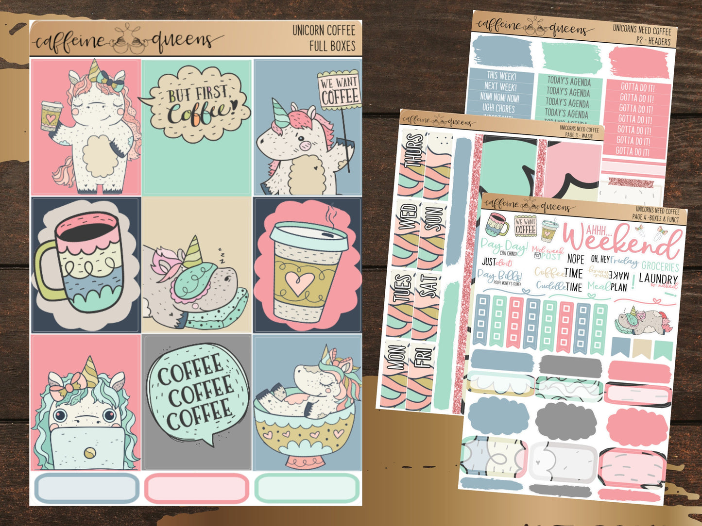 Unicorns Need Coffee | Vertical