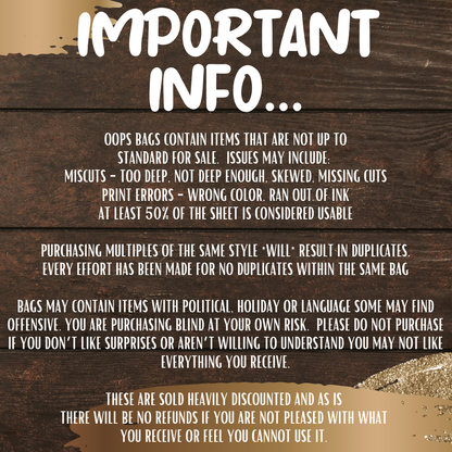 Oopsie Whoopsie Bags