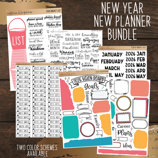 2026 New Year New Planner Bundle Pack