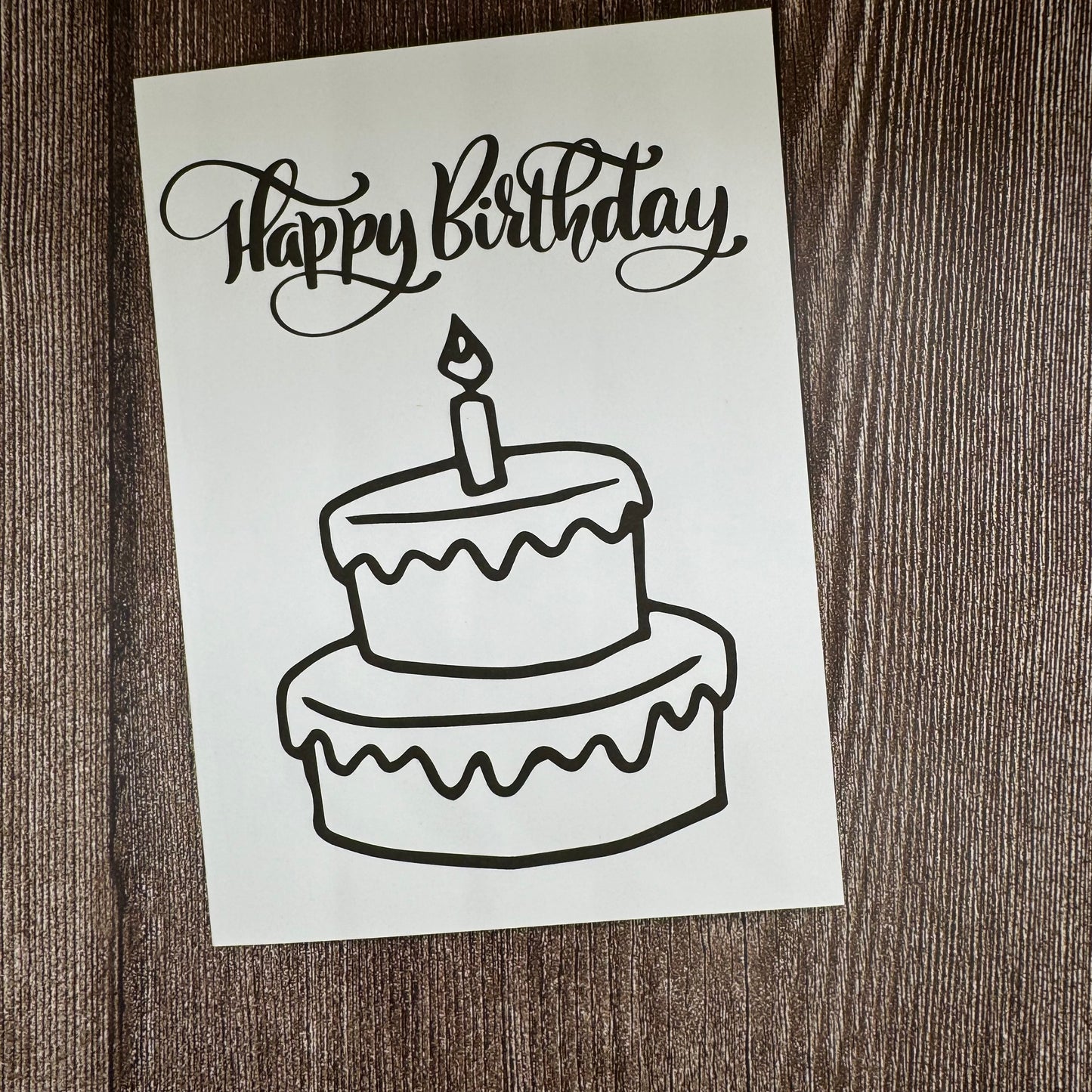 Cake Washi Art Card