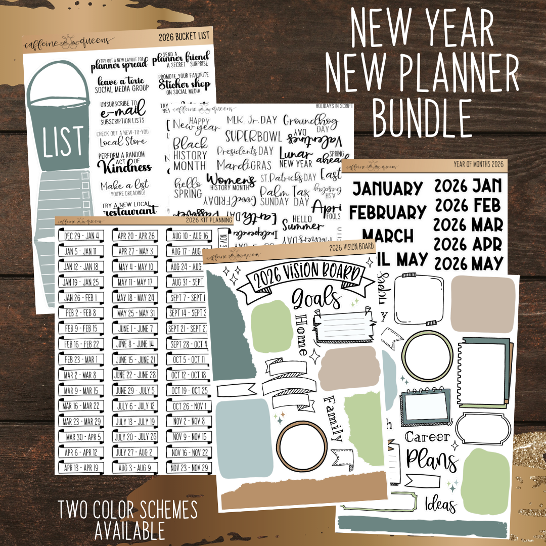 2026 New Year New Planner Bundle Pack