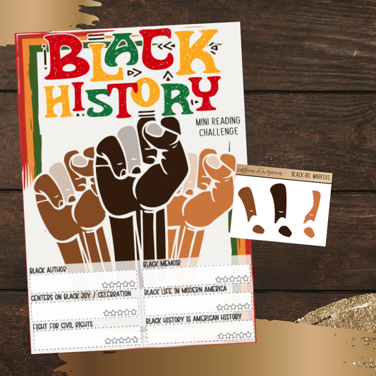 Black History Book Challenge | Notes Page Sticker
