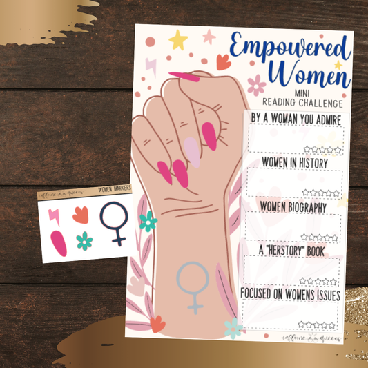 Empowered Women Book Challenge | Notes Page Sticker