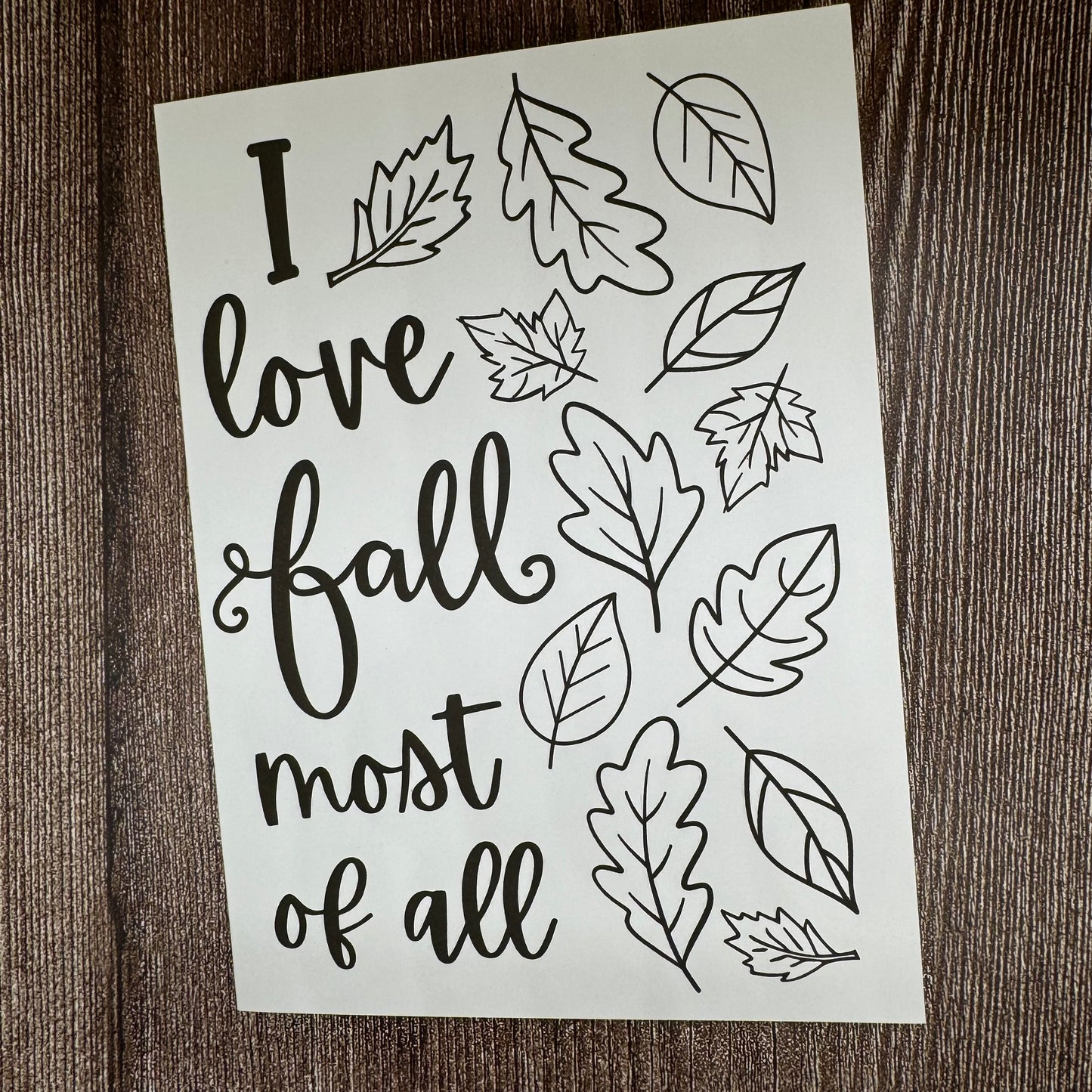 Fall Washi Art Card