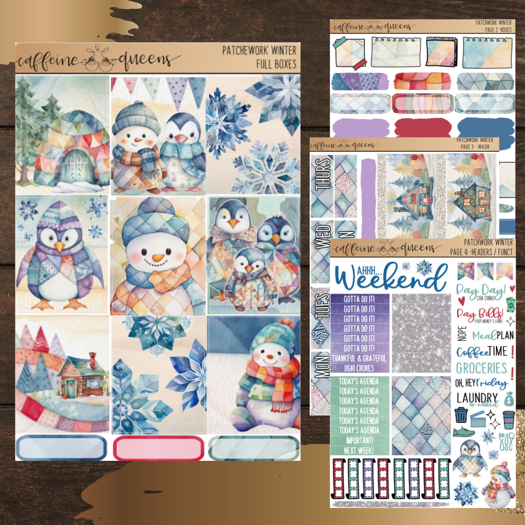 Patchwork Winter |  Vertical