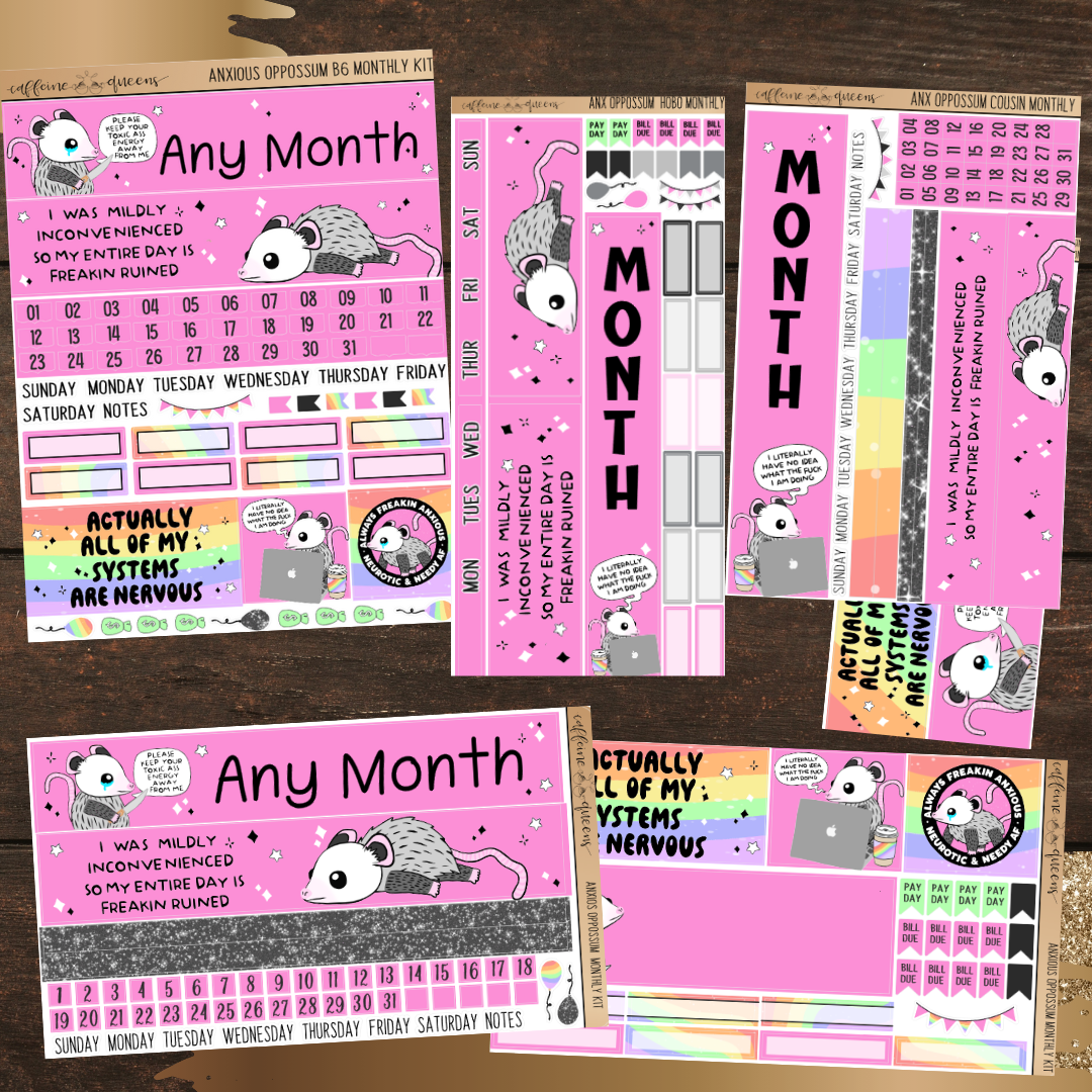 Anxious Opossum | Pick Your Month Monthly Kit