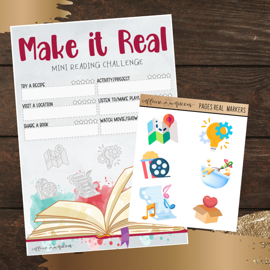 Make it Real Mini Book Challenge | Notes Page Sticker