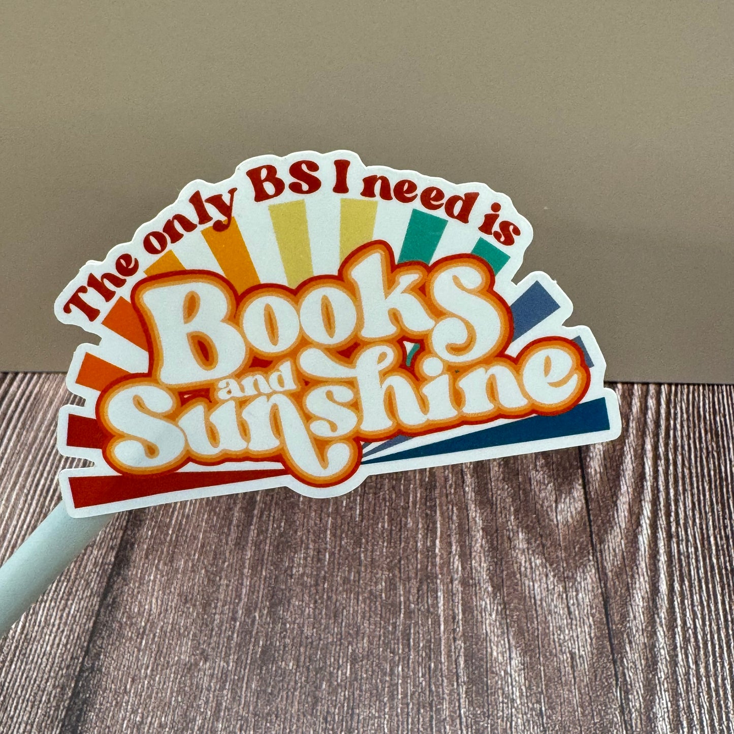 Books & Sunshine | Waterproof Vinyl Decal