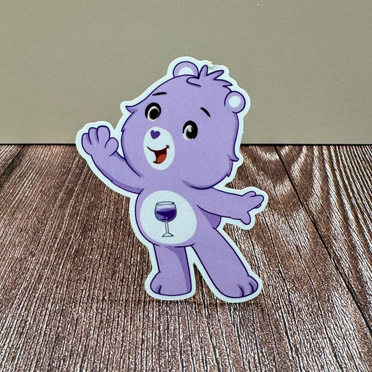 Wine Bear | Waterproof Vinyl Decal