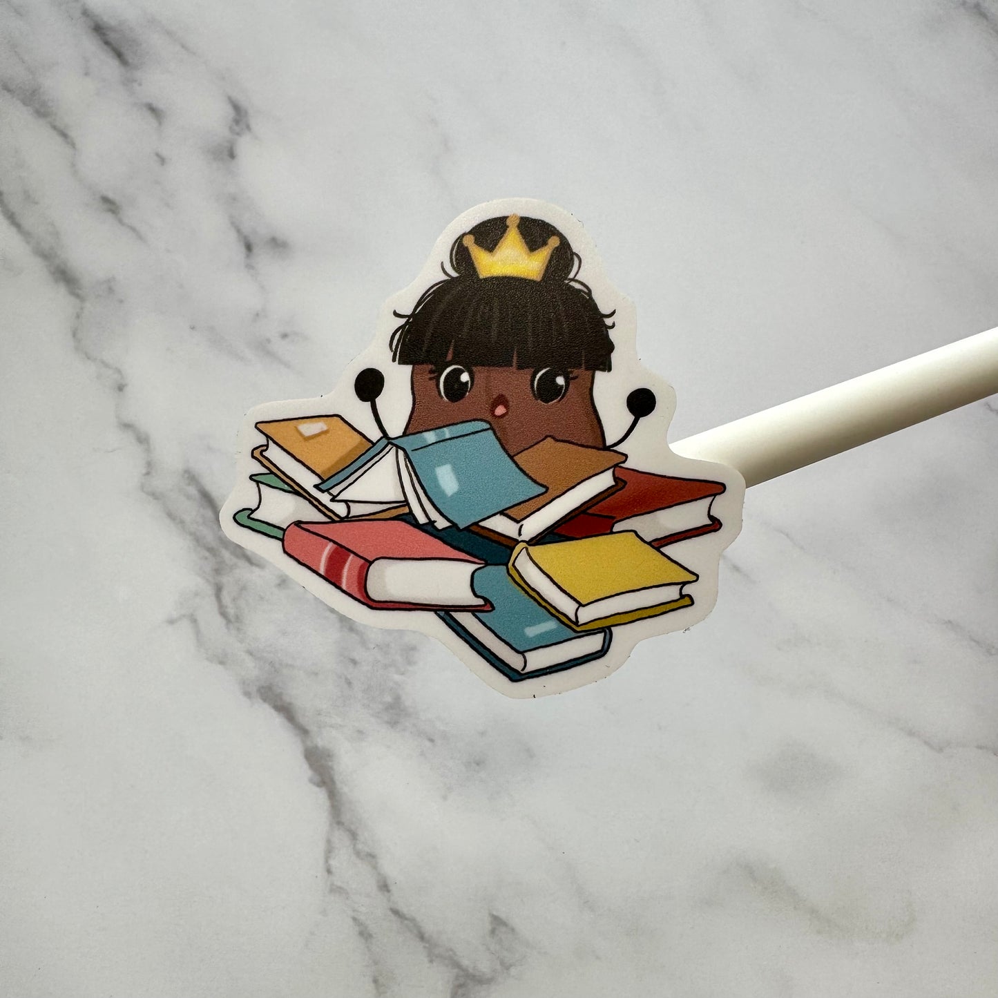 Queenie Drowns in Books| Waterproof Vinyl Decal