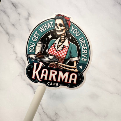 Karma Cafe | Waterproof Vinyl Decal