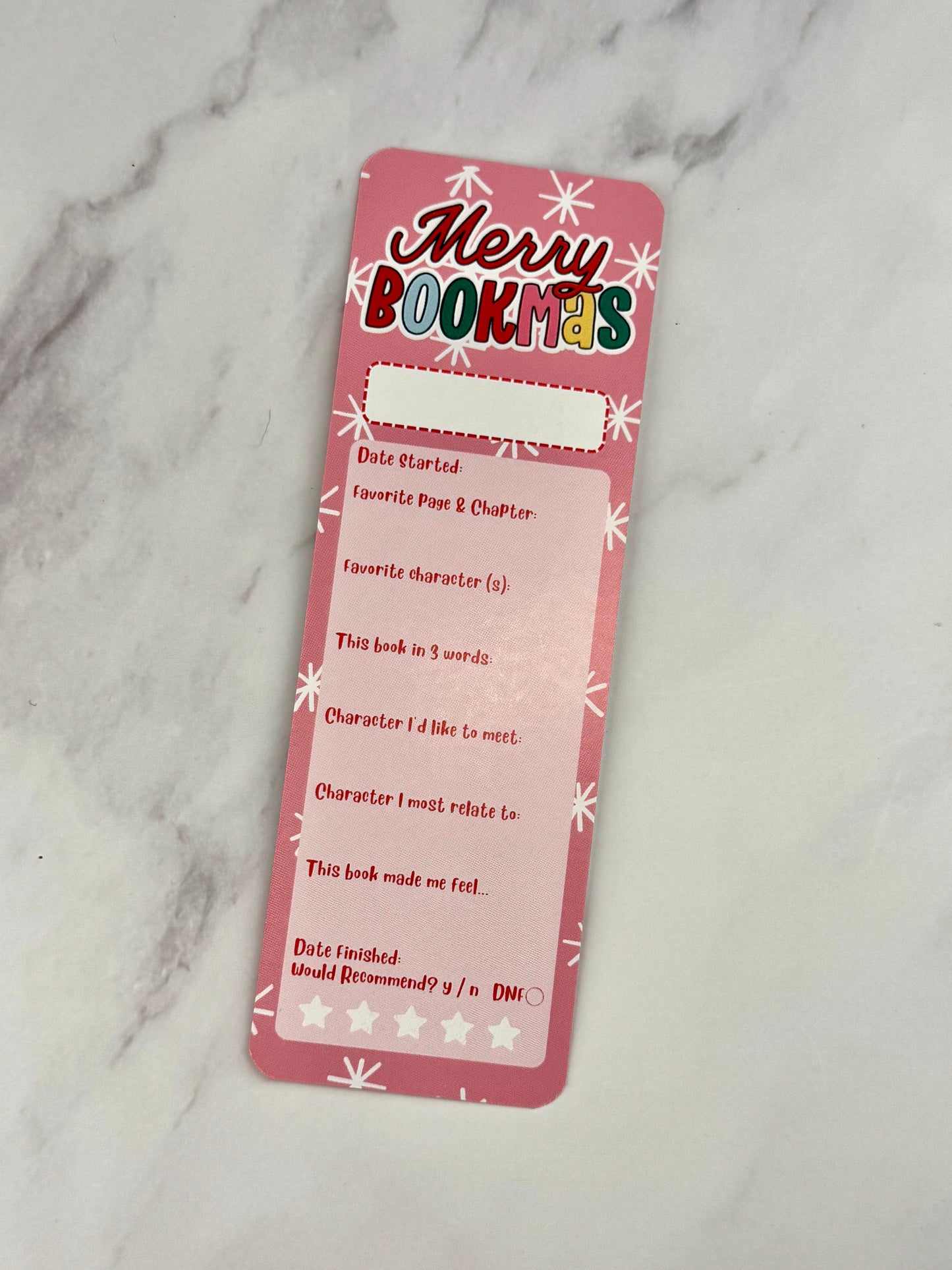 Holiday Bookmark