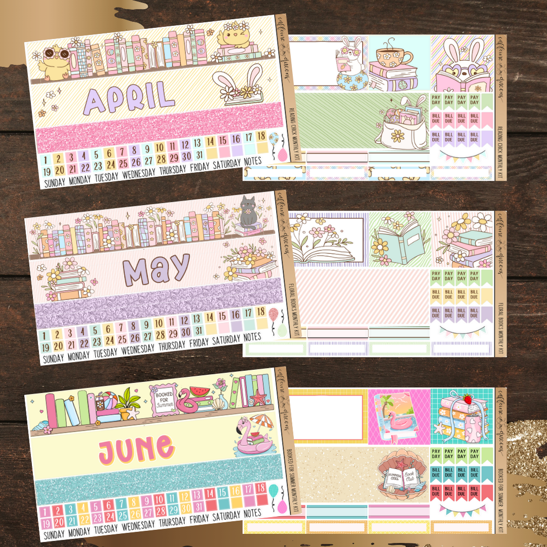 Year of BOOKS Monthlies Bundle | Vertical Monthly