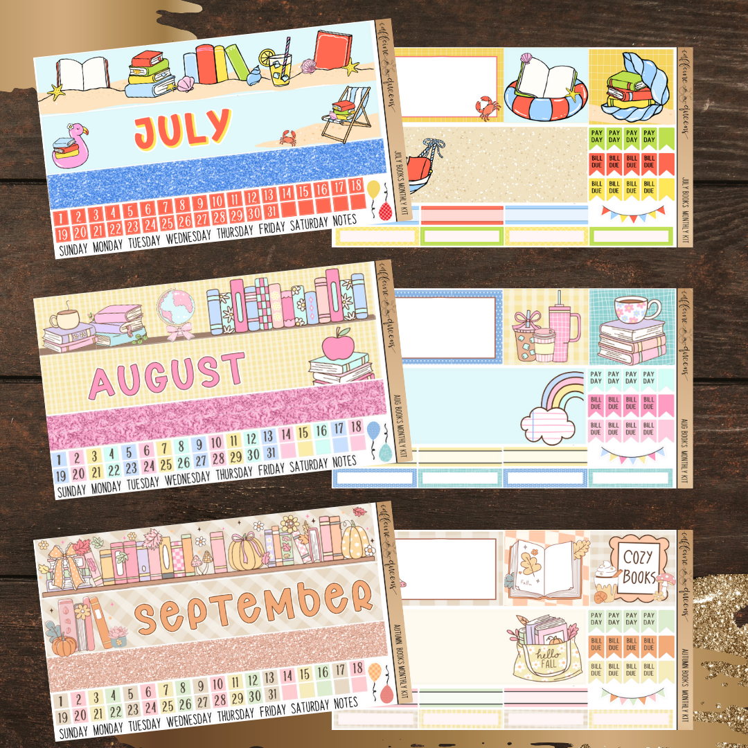 Year of BOOKS Monthlies Bundle | Vertical Monthly