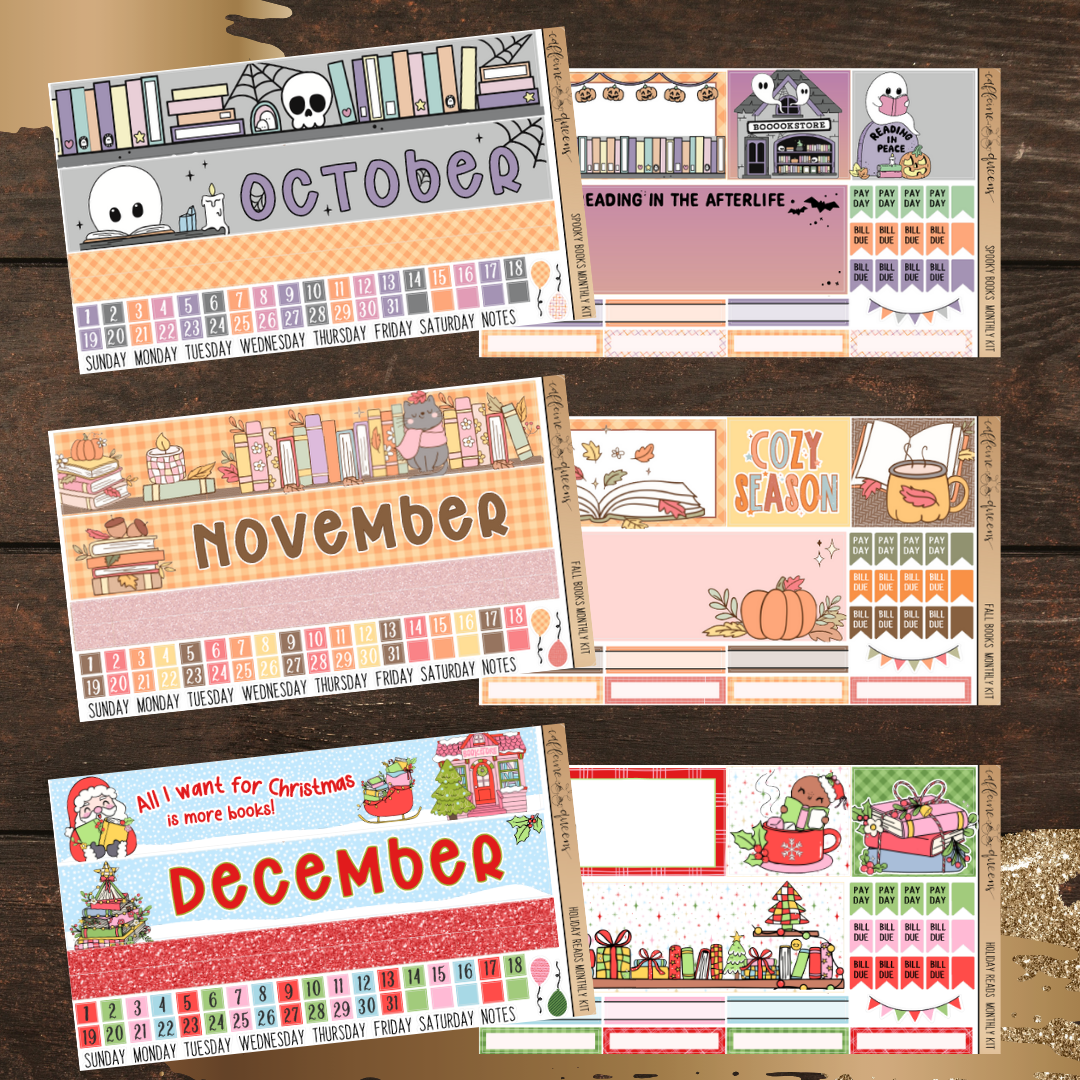 Year of BOOKS Monthlies Bundle | Vertical Monthly