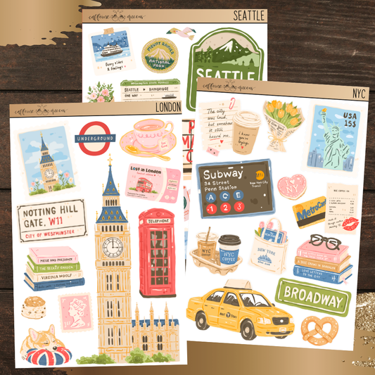 Cities Watercolor Series | Journal Deco