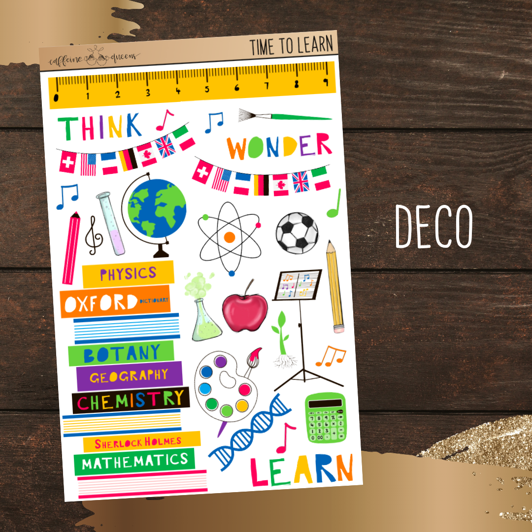 Time to Learn | Journal Deco