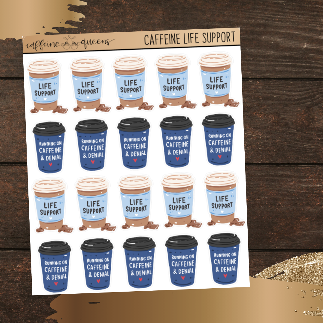 Caffeine Life Support | Quarter Sheet