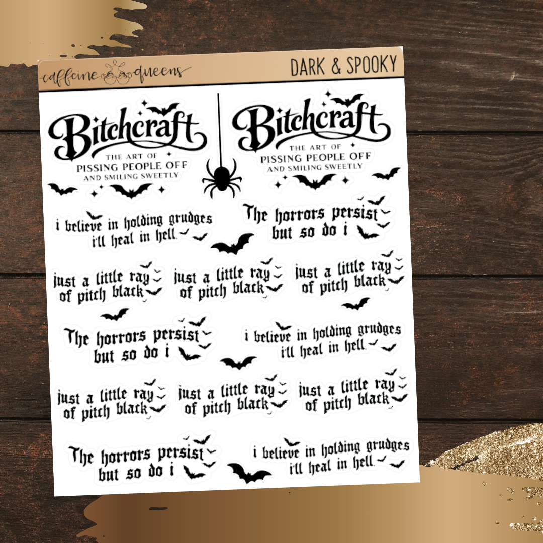 Dark & Spooky | Quarter Sheet