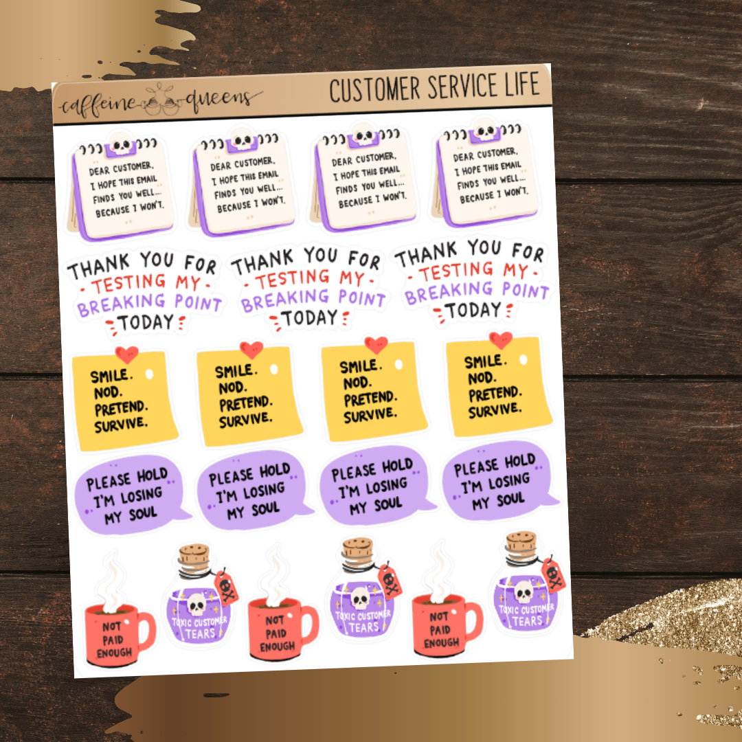 Customer Service Life | Quarter Sheet