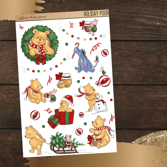 Holiday Pooh | Journal Deco