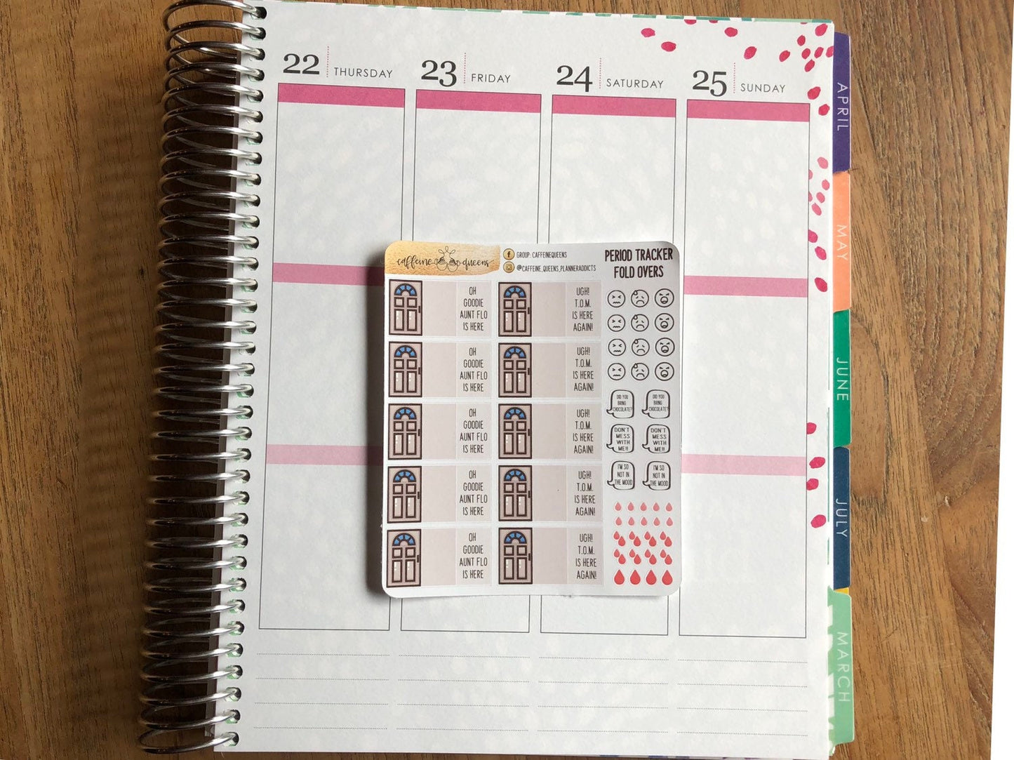 Period Tracker Fold-Over