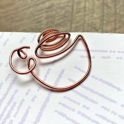 Coffee Cup Rose Gold Paperclip