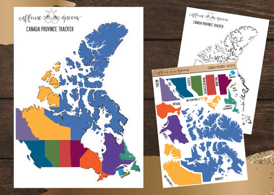 Canada Province Tracker Map