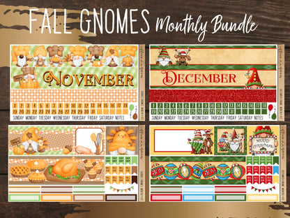 Gnome Fall Monthly Bundle | Vertical