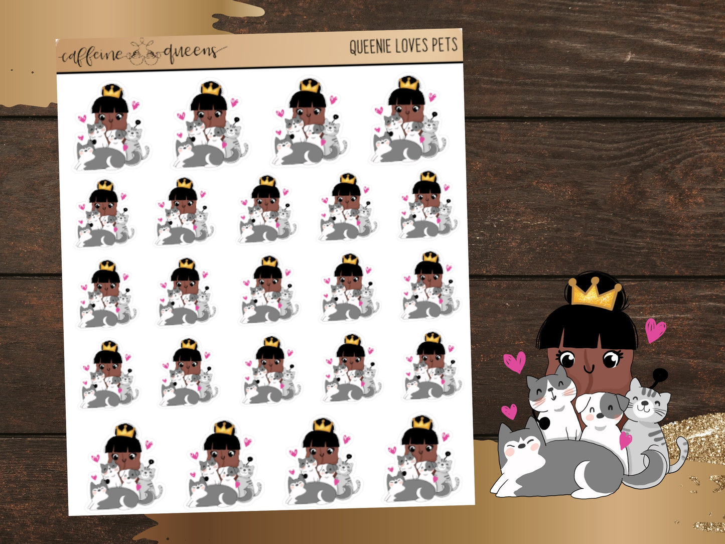 Queenie Loves Pets | Planning Stickers