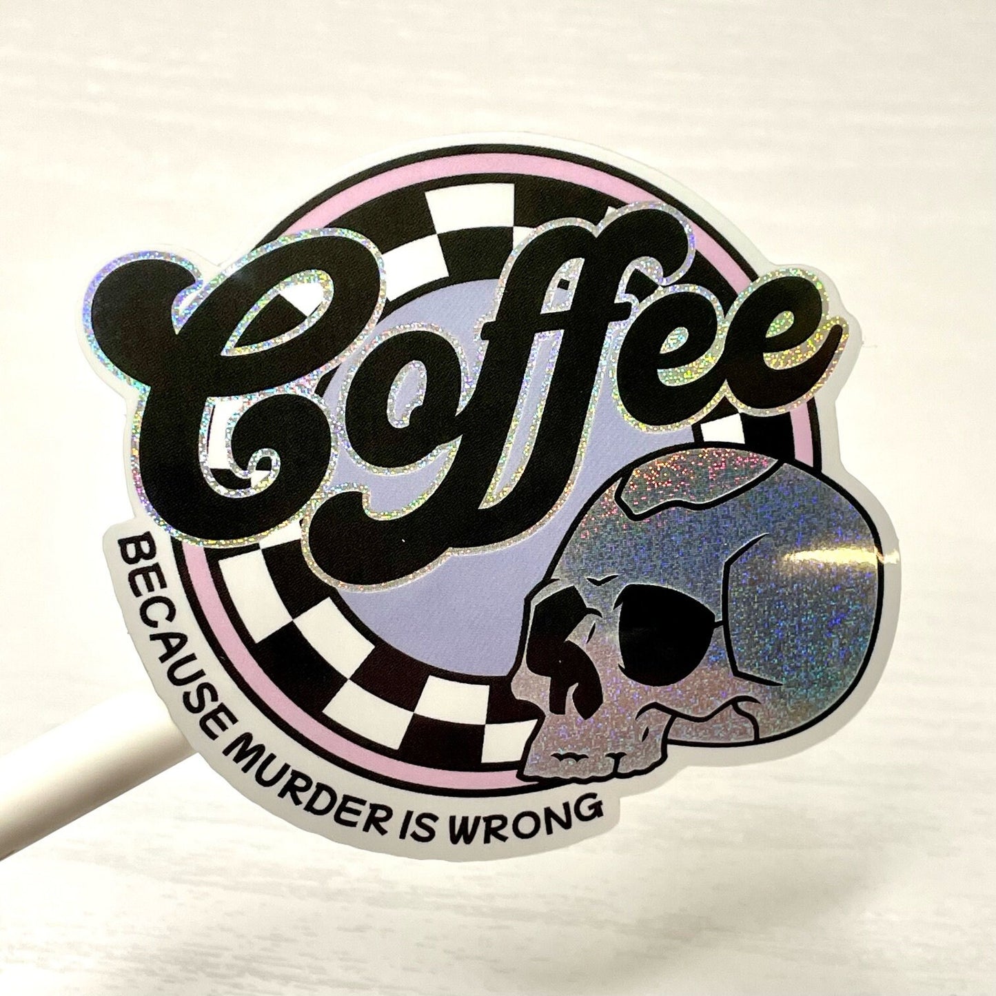 Coffee or Murder | Waterproof Vinyl Decal