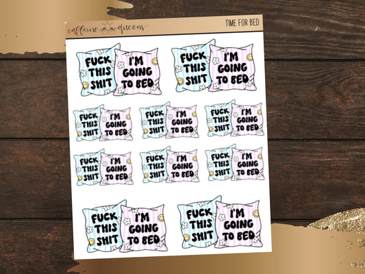 Time for Bed |  Planning Stickers